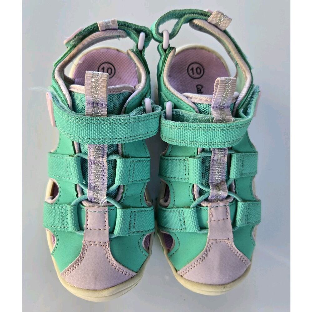 Cat‎ and Jack girls hiking water shoes toddler size 10 Purple/Green
